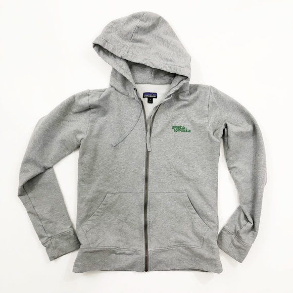 Patagonia Tops - Patagonia Shop Sticker Full Zip Up Hoodie Size S